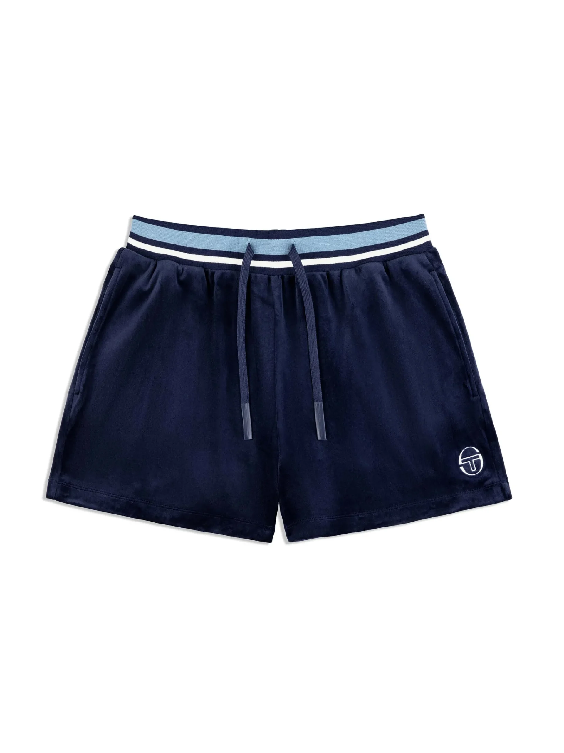Adele Velour Short- Maritime Blue