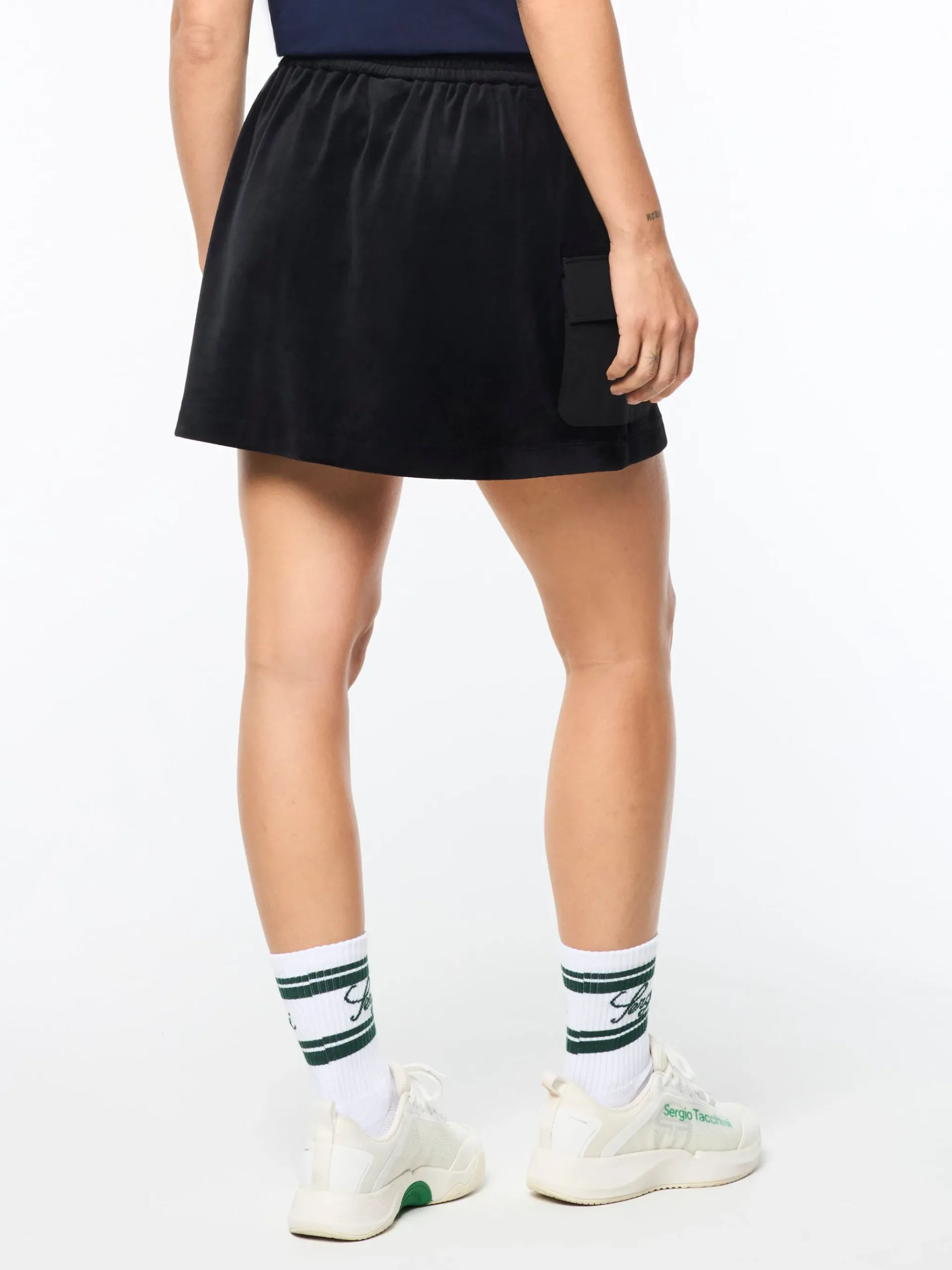 Adele Velour Skirt- Black Beauty