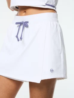 Agata Wrap Skort- Brilliant White