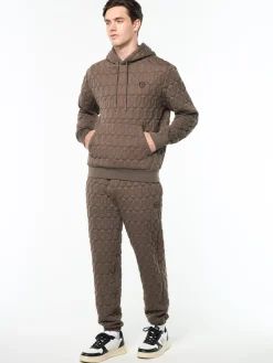 Aversa Quilted Hoodie- Morel