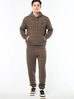 Aversa Quilted Hoodie- Morel