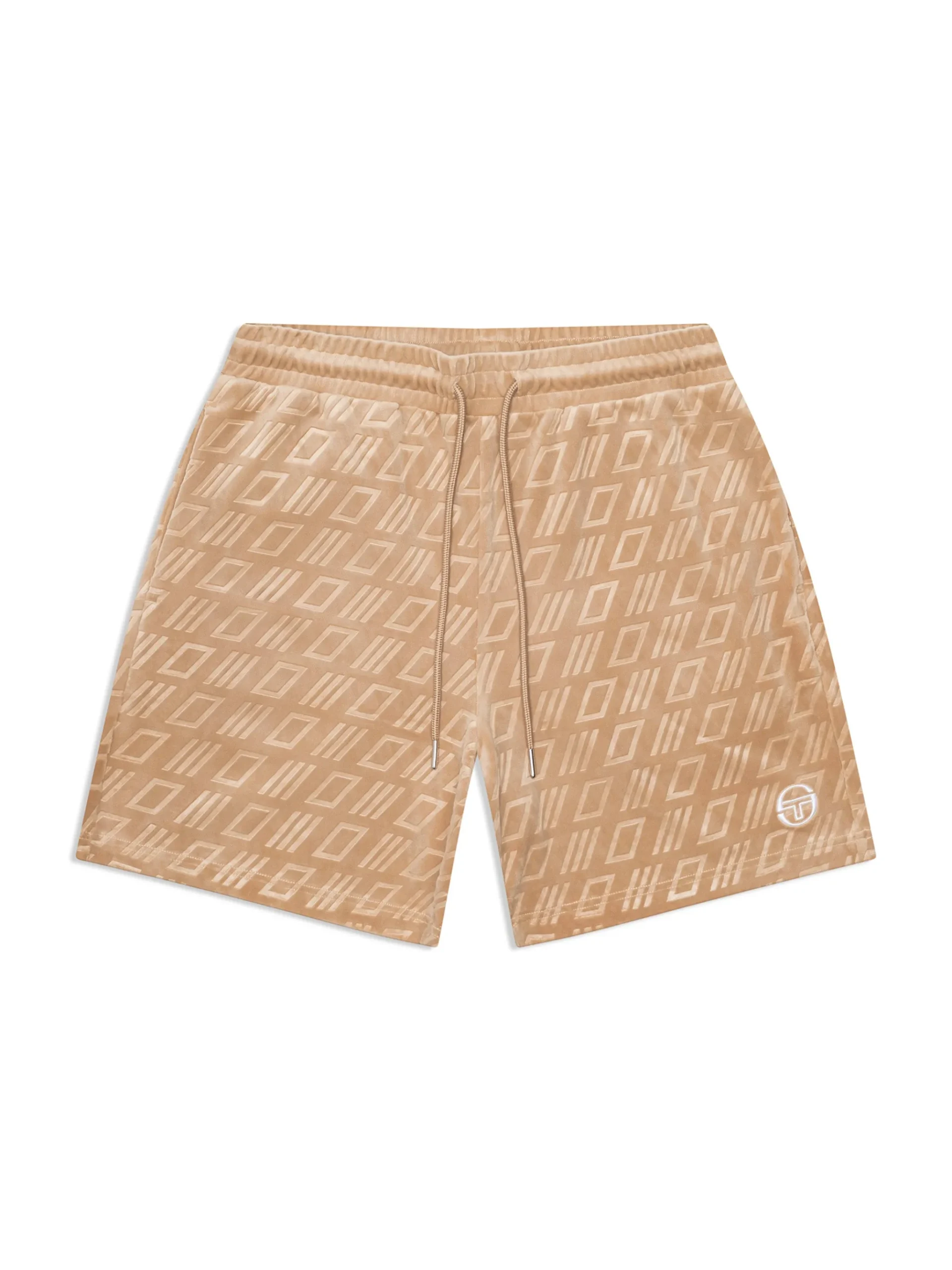 Bandiera Debossed Velour Short-Humus