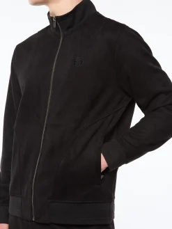 Camoscio Track Jacket- Black Beauty