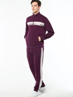 Cursivo Track Jacket- Potent Purple