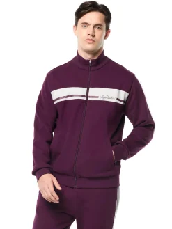 Cursivo Track Jacket- Potent Purple