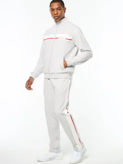 Cursivo Track Jacket- Quiet Grey