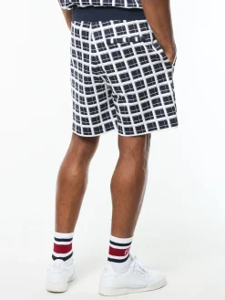 Damarindo Check Short- Maritime Blue