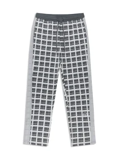 Damarindo Check Track Pant- Quiet Grey