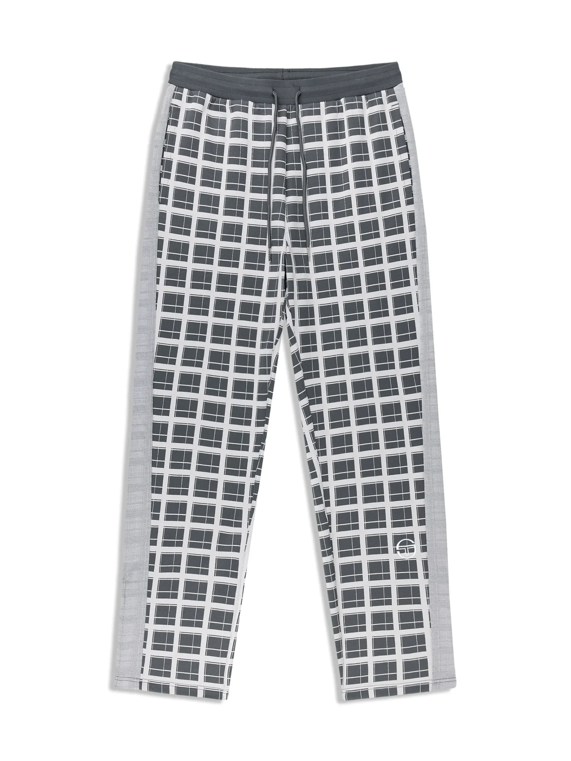 Damarindo Check Track Pant- Quiet Grey