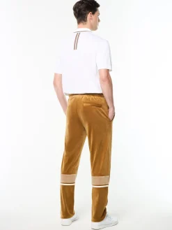 Damarindo Velour Track Pant- Bronze Brown