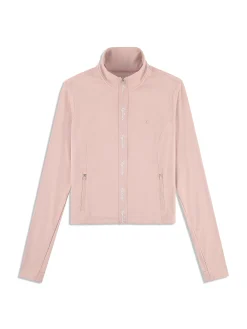 Delfina Contour Track Jacket- Pale Mauve