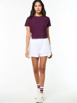 Eva Cropped Top- Potent Purple