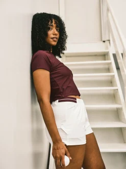 Eva Cropped Top- Potent Purple