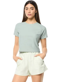 Eva Cropped Top- Slate Gray