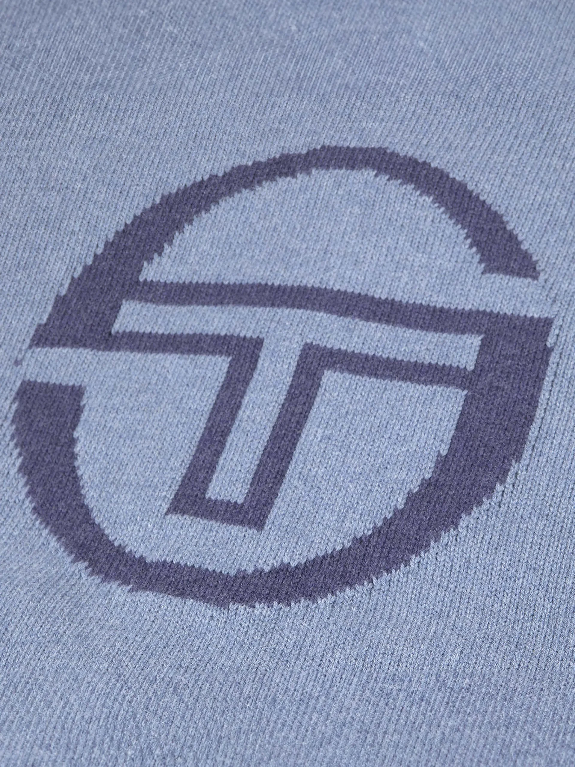 Fausto Knit Hoodie- Faded Denim