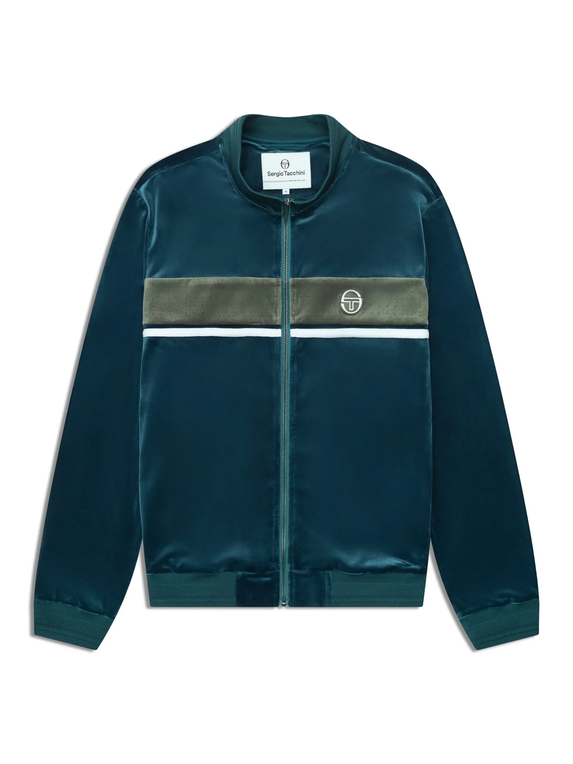 Forato Velour Track Jacket-Mediterranea