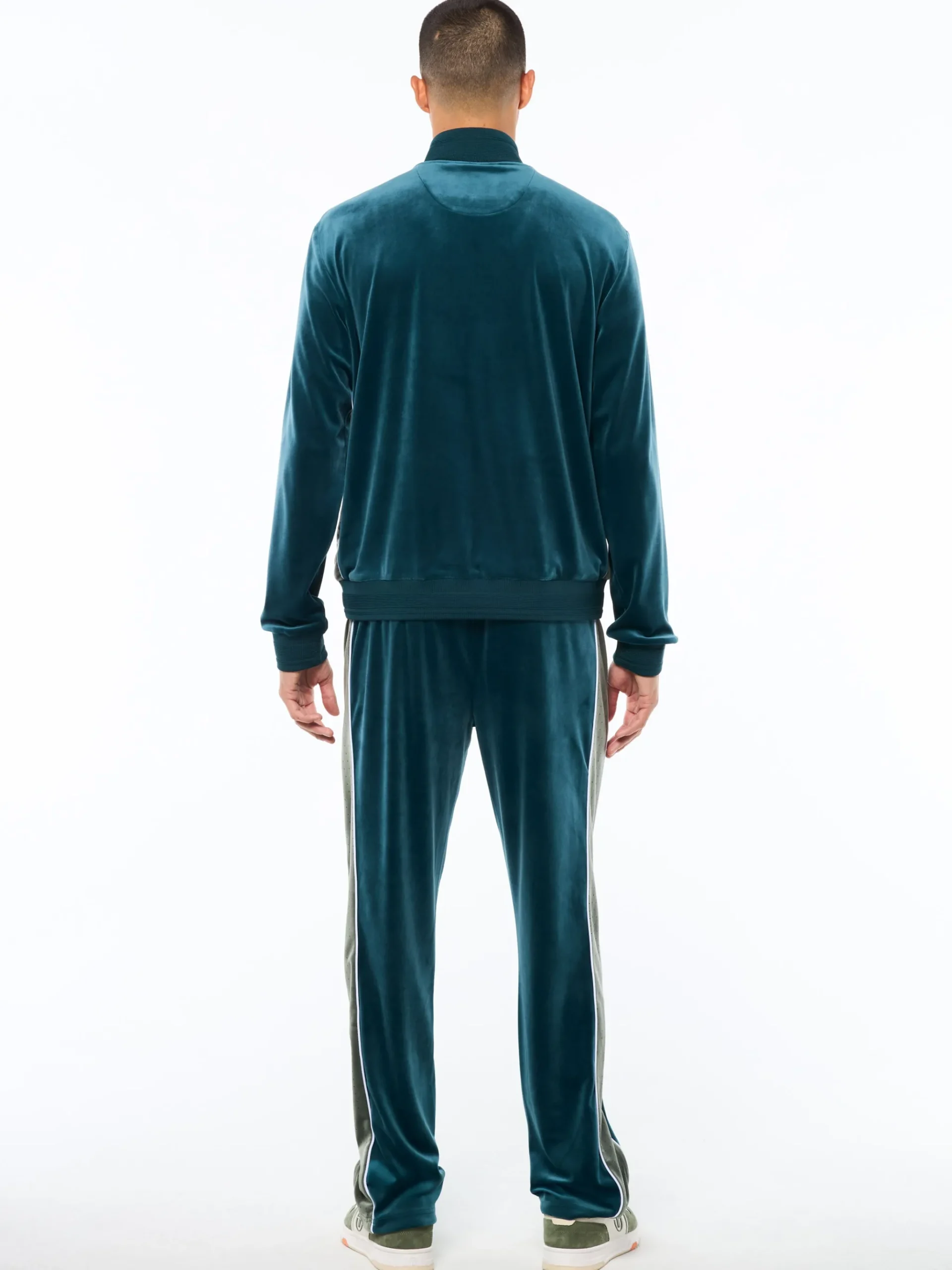 Forato Velour Track Jacket-Mediterranea