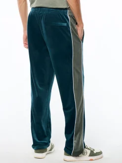 Forato Velour Track Pant-Mediterranea