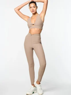 Giulia Sports Bra- Taupe Grey