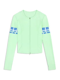 Lara Contour Jacket- Green Ash