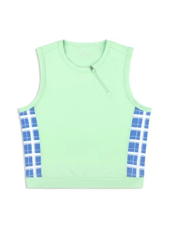 Lara Cropped Top- Green Ash