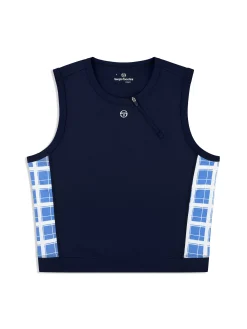 Lara Cropped Top- Maritime Blue