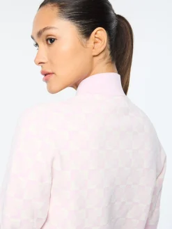 Leila Short Sleeve Track Jacket- Pale Mauve