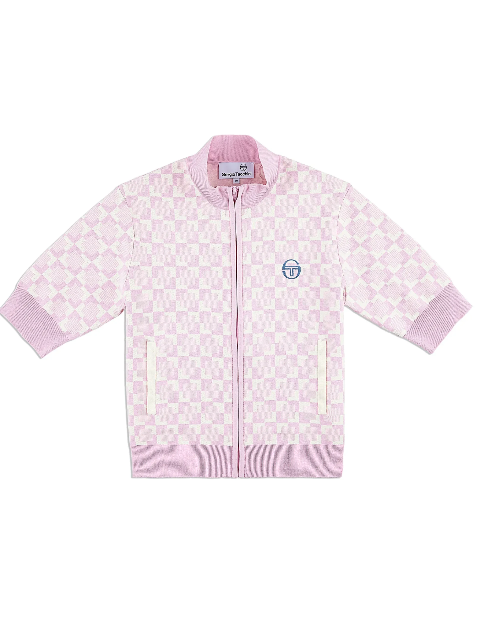 Leila Short Sleeve Track Jacket- Pale Mauve