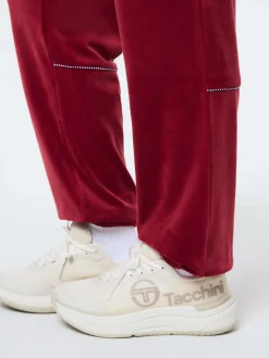 Leta Velour Pant- Rhubarb