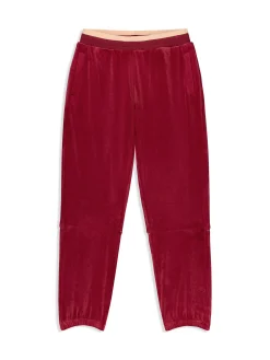 Leta Velour Pant- Rhubarb