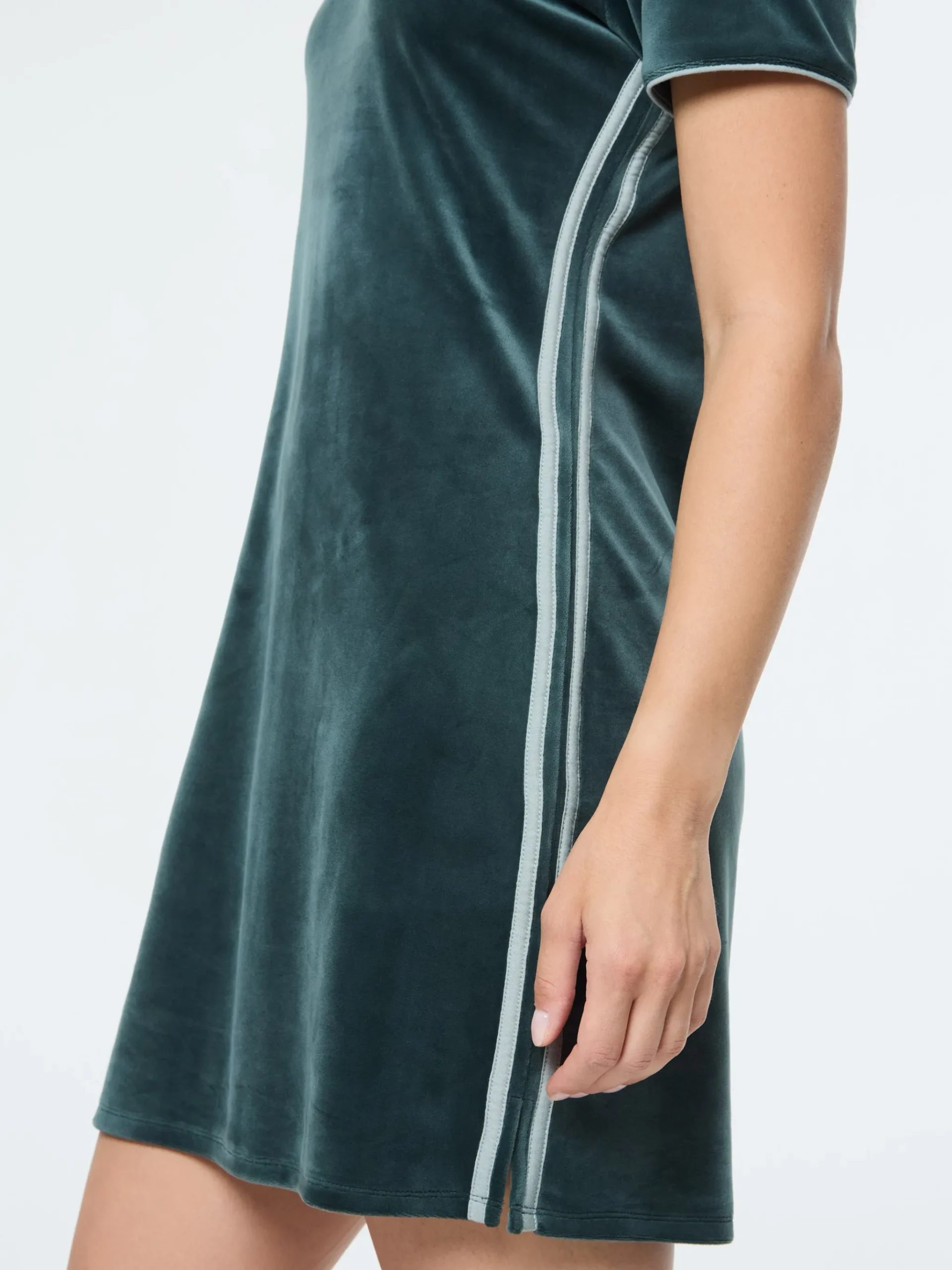 Lina Velour Dress- Green Gables