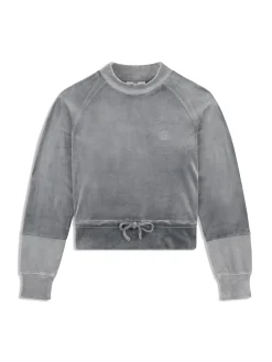 Lina Velour Top- Quiet Shade