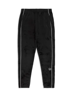 Lioni Velour Track Pant- Black Beauty