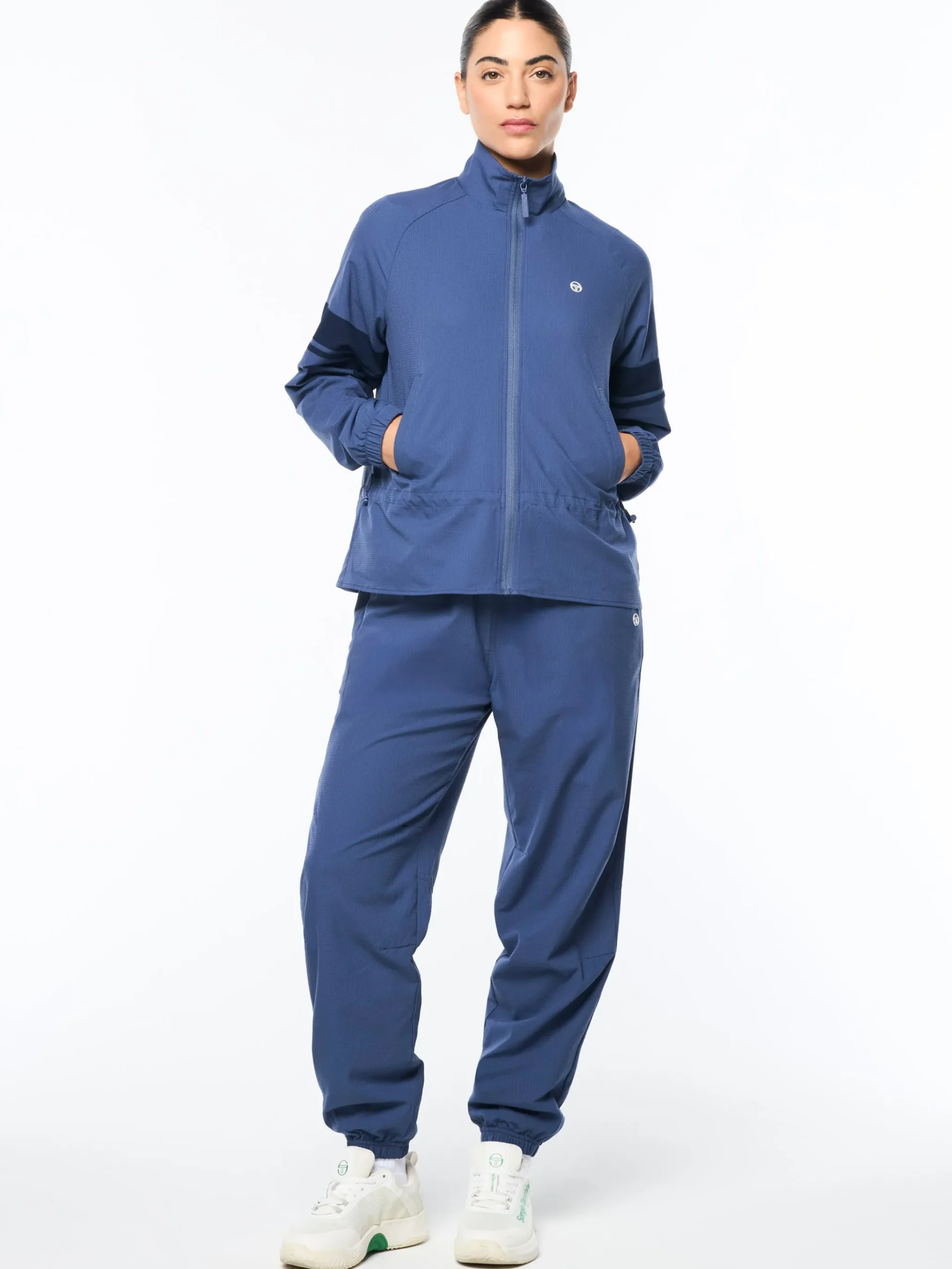 Luna Track Jacket- Blue Indigo