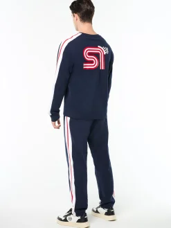 Macchina Long Sleeve T-Shirt- Maritime Blue