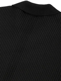 Magreta Rib Cardigan- Black Beauty
