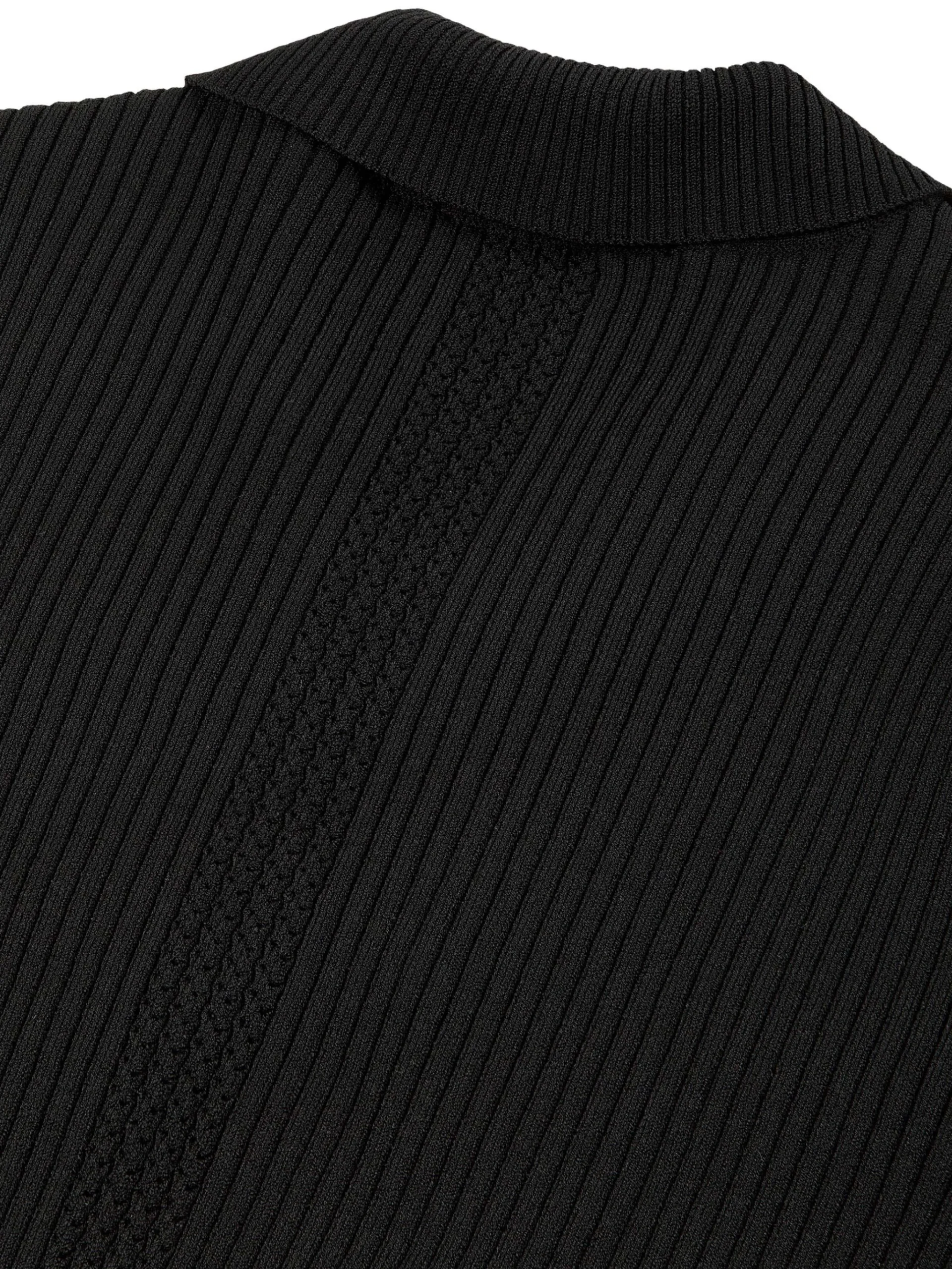 Magreta Rib Cardigan- Black Beauty