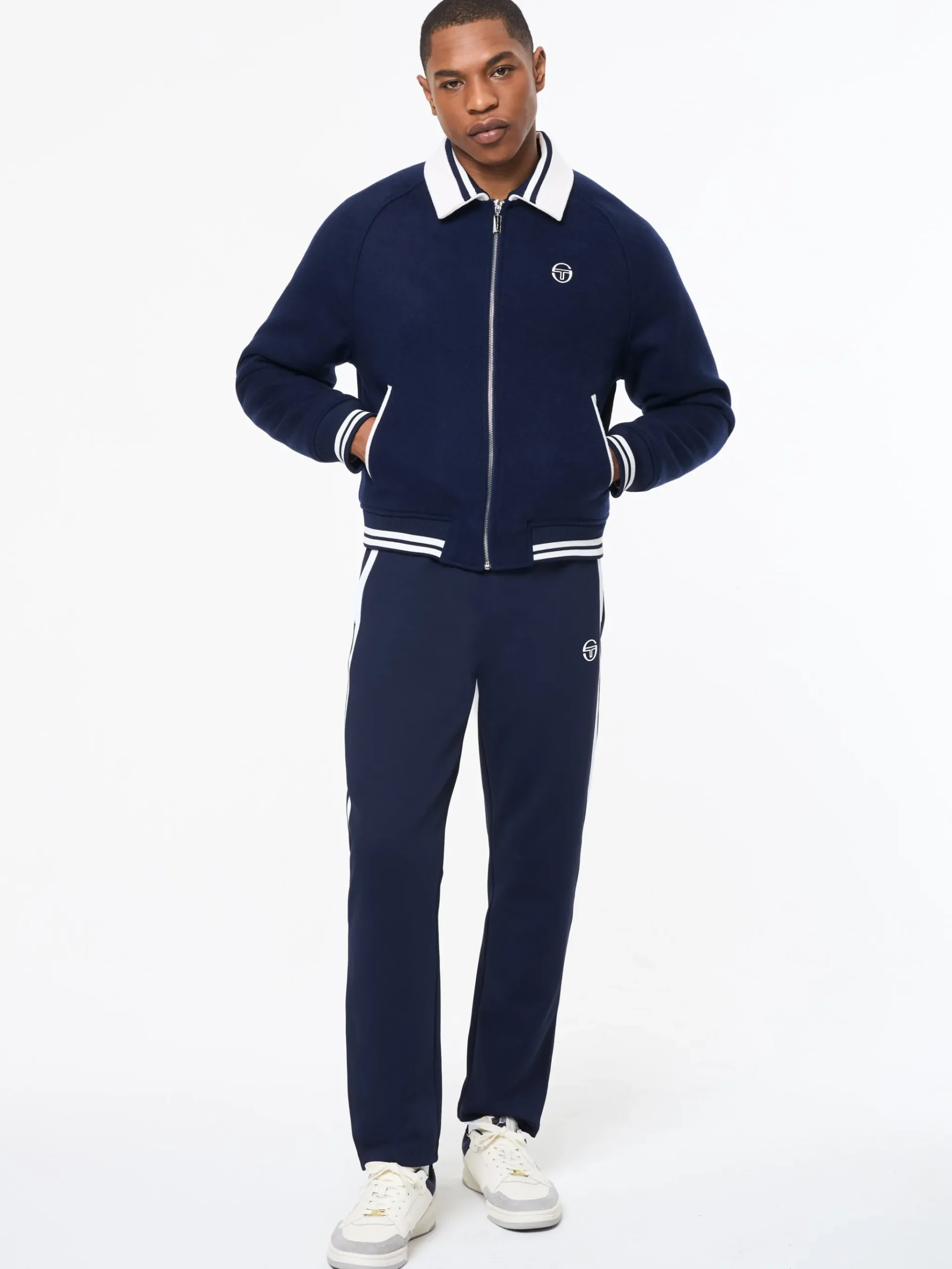 Marco Varsity Jacket- Maritime Blue