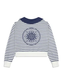 Marina Sailor Collar Sweatshirt- Gardenia