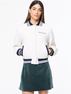 Marisa Varsity Jacket- Gardenia