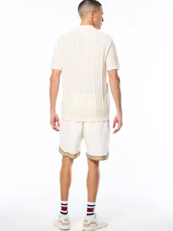 Montell Knit Polo-Gardenia