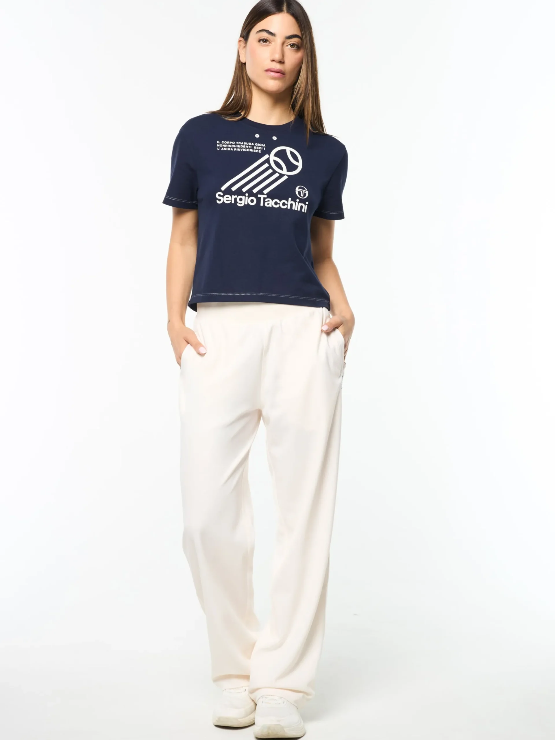 Nera Boxy Tee- Maritime Blue