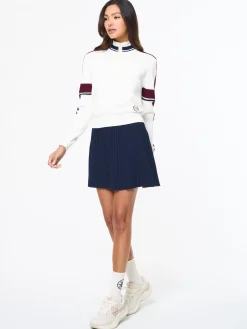 Nota Knit Quarter Zip- Gardenia