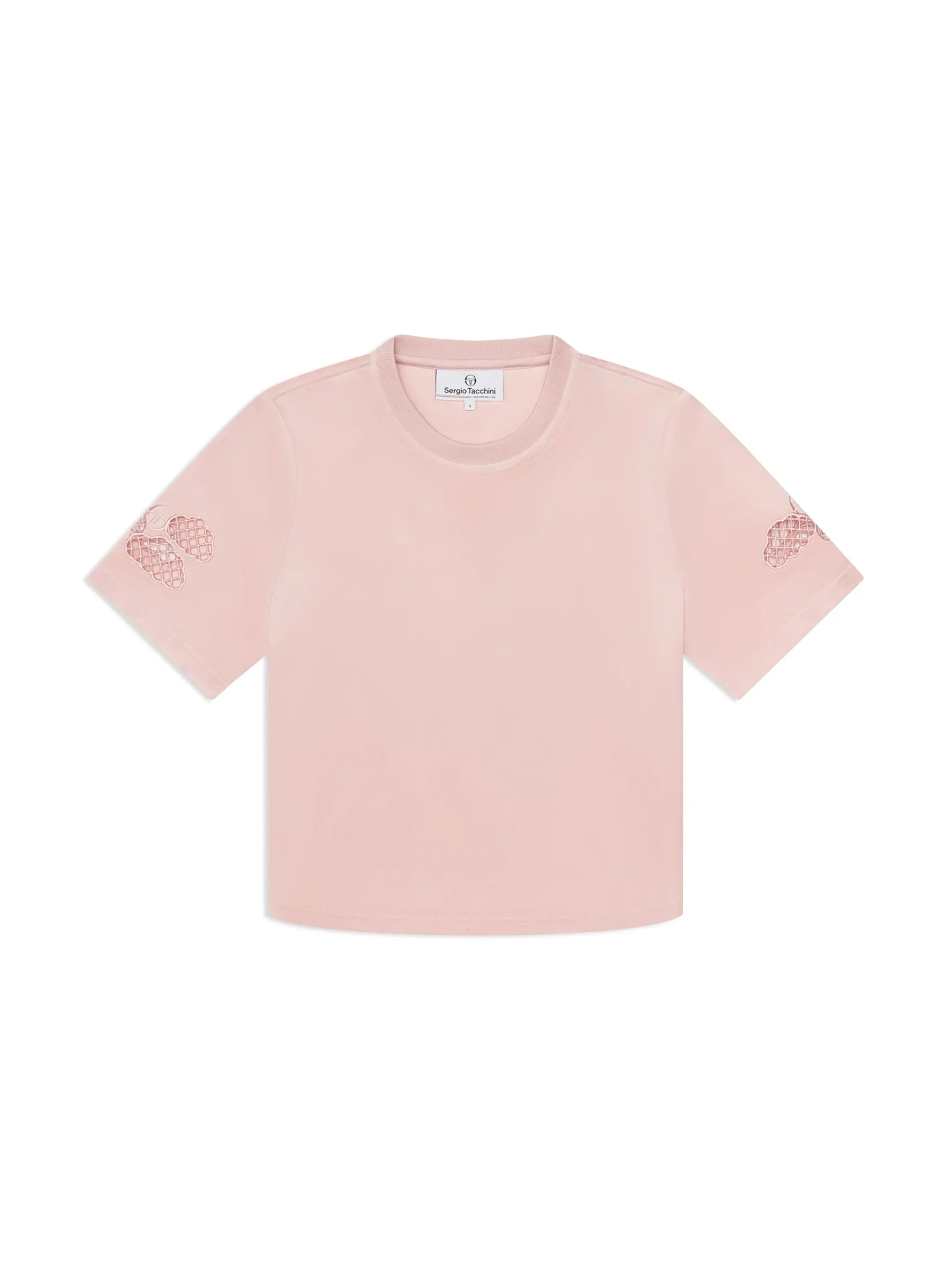 Nuvola Velour Cropped T-Shirt-Barely There