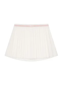 Nuvola Velour Skort-Gardenia