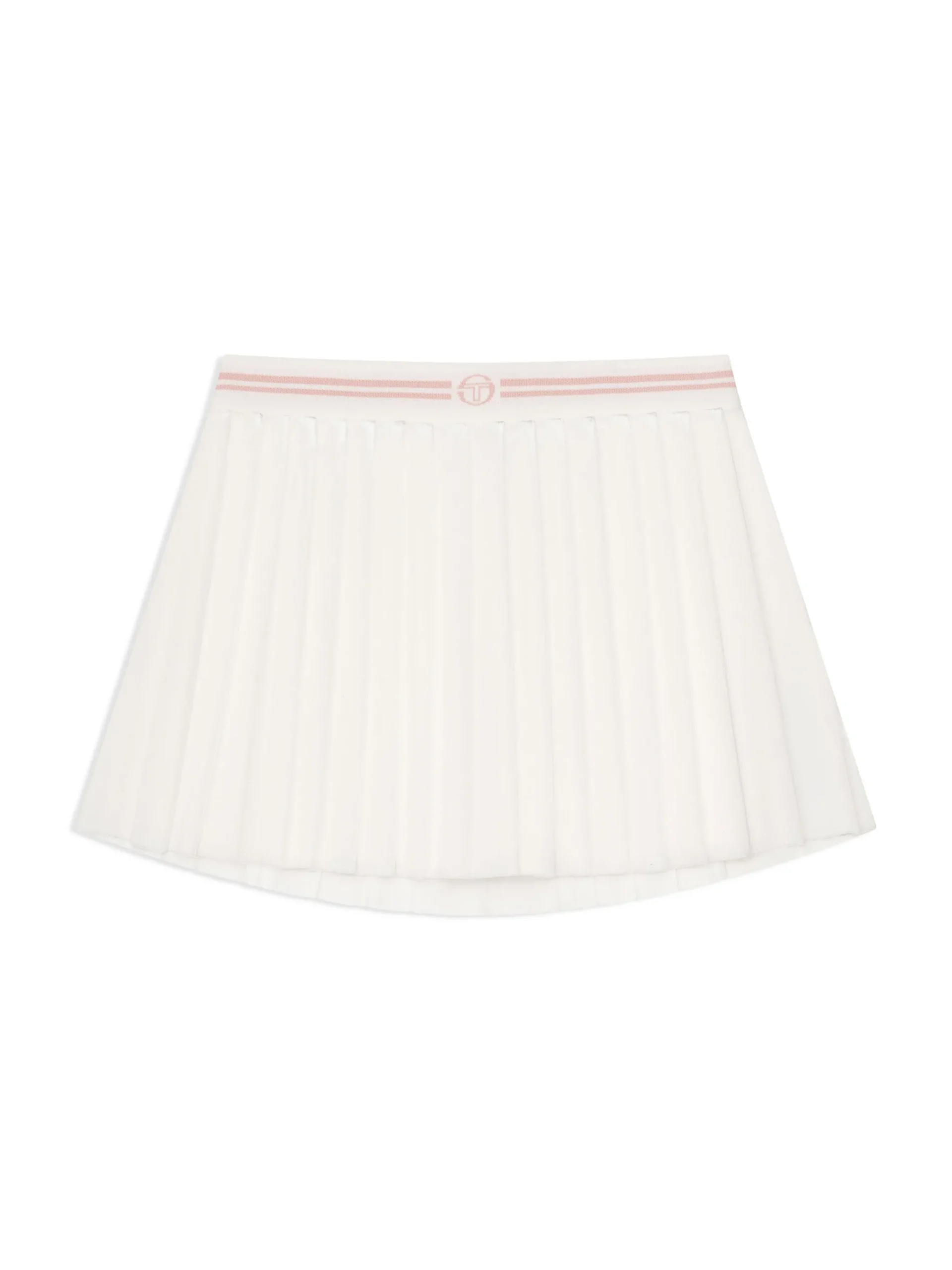 Nuvola Velour Skort-Gardenia