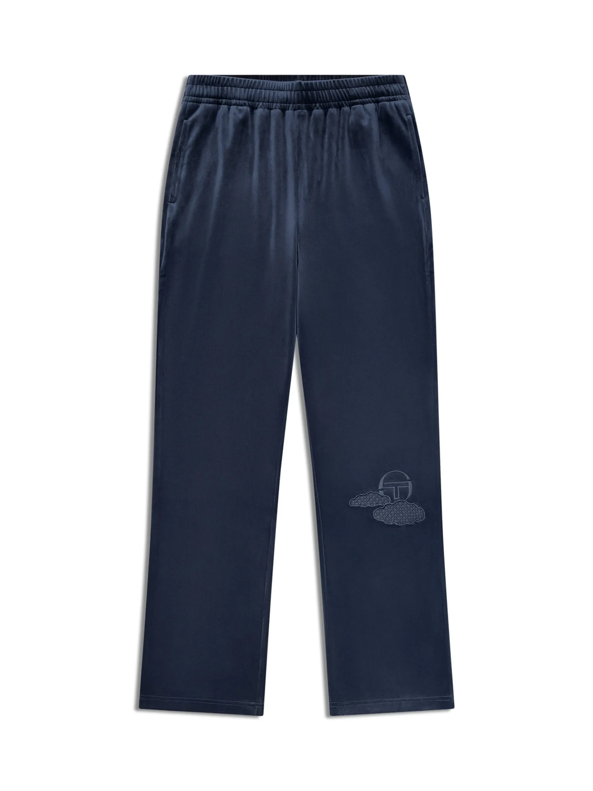 Nuvola Velour Track Pant-Key Largo