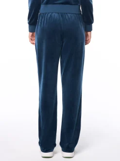 Nuvola Velour Track Pant-Key Largo