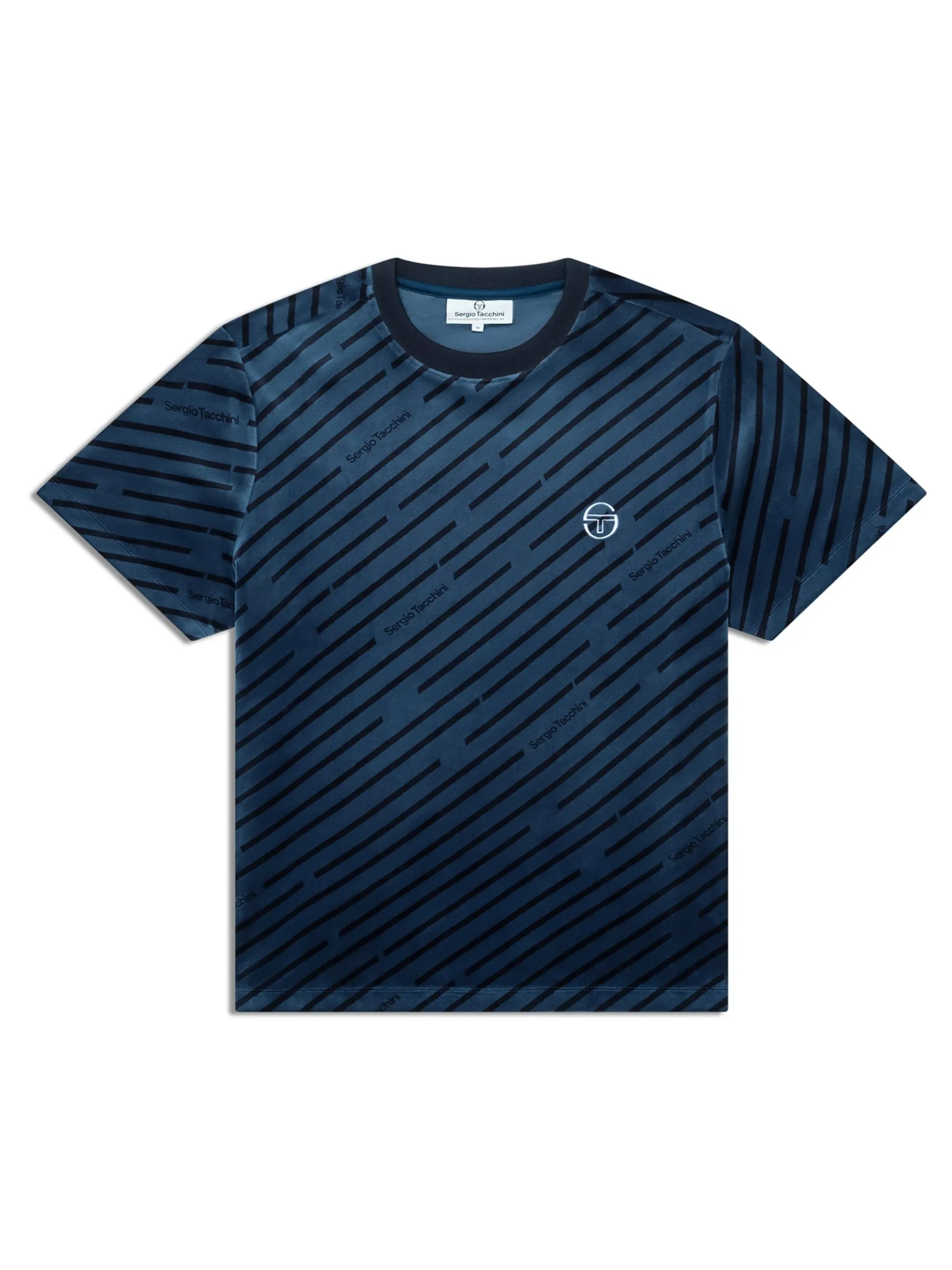 Obliquo Velour T-Shirt-Key Largo