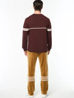 Orion Knit Sweater- Bitter Chocolate/ Gardenia